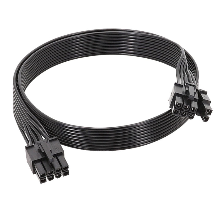لكابل وحدة طاقة كابل مسطح 18AWG لكورساير، كابل وحدة بطاقة الرسومات 8 دبوس إلى 8 دبوس 6+2، 50 سم لكورساير، 60 سم لكورساير