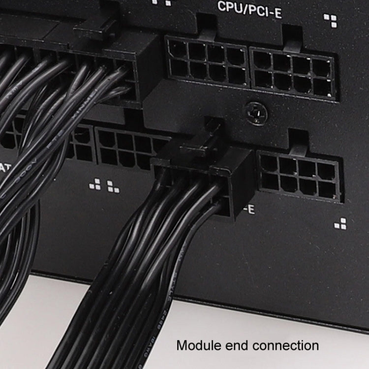 لكابل وحدة طاقة كابل مسطح 18AWG لكورساير، كابل وحدة بطاقة الرسومات 8 دبوس إلى 8 دبوس 6+2، 50 سم لكورساير، 60 سم لكورساير