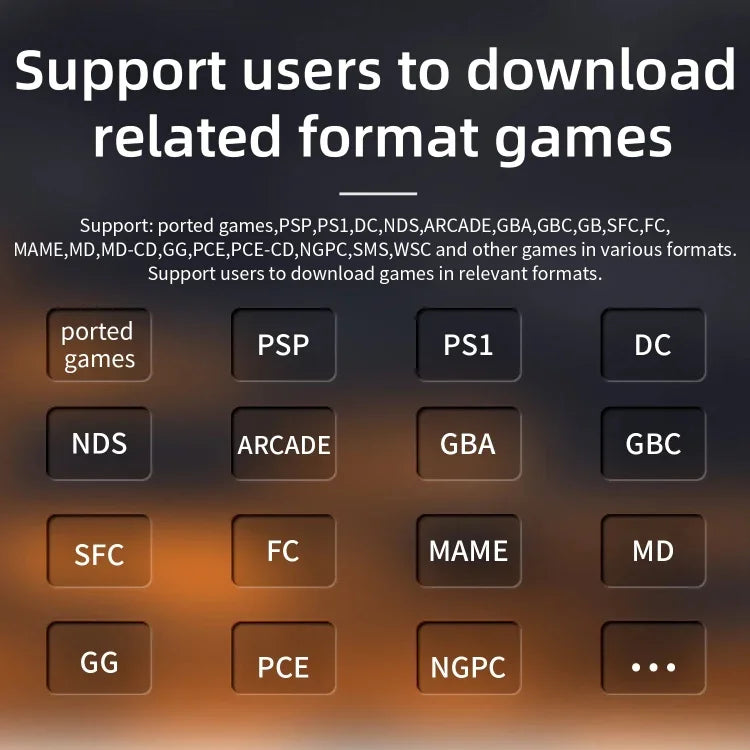 جهاز ألعاب محمول ANBERNIC RG35XX H بشاشة IPS بحجم 3.5 بوصة، نظام Linux، 64 جيجابايت، 64 جيجابايت + 128 جيجابايت