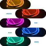 شريط إضاءة LED نيوني مرن من السيليكون USB 5 فولت 2 متر مع تحكم باللمس، USB تحكم باللمس (وردي)، USB تحكم باللمس (أبيض دافئ)، USB تحكم باللمس (أزرق)