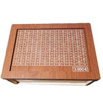 Wooden Money Box Piggy Bank With Counter Home Library Decoration, Light Brown 1000 Euros, Light Brown 2000 Euros, Light Brown 3000 Euros, Light Brown 5000 Euros, Light Brown 10,000 Euros, Dark Brown 1000 Euros, Dark Brown 2000 Euros, Dark Brown 3000 Eu...