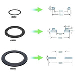 لحلقات صمامات مضخة مسبح إنتيكس طقم حلقات مطاطية O-Ring 25076RP، 6 قطع / طقم، 2 قطعة 10745، 2 قطعة 10262، 2 قطعة 10255