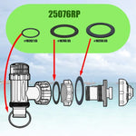 لحلقات صمامات مضخة مسبح إنتيكس طقم حلقات مطاطية O-Ring 25076RP، 6 قطع / طقم، 2 قطعة 10745، 2 قطعة 10262، 2 قطعة 10255