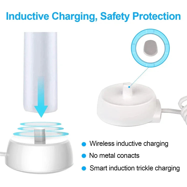 شاحن 3757 لفرشاة أسنان Braun Oral B الكهربائية D12 D16 D20 D36، مقبس الاتحاد الأوروبي، مقبس الاتحاد الأوروبي