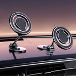 Magnetic Folding Car Phone Holder Rotatable Dashboard Stick-On Navigation Stand, D33