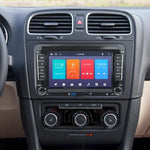 جهاز تشغيل فولكس فاجن/سكودا 1+32 جيجابايت بشاشة كبيرة، يدعم Carplay وأندرويد والملاحة وكاميرا الرجوع، جهاز متكامل، 1+32G