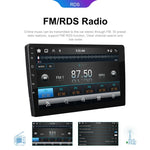 جهاز تشغيل أندرويد عالمي بشاشة HD كبيرة 6+128 جيجابايت، مشغل بلوتوث للسيارة، ملاحة GPS أندرويد، جهاز متكامل، 7 إنش، 9 إنش، 10.1 إنش