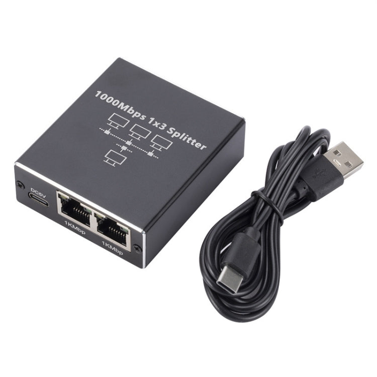 مقسم شبكة جيجابت، موزع شبكة RJ45، 1 إلى 3، 1 إلى 4