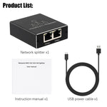 مقسم شبكة جيجابت، موزع شبكة RJ45، 1 إلى 3، 1 إلى 4