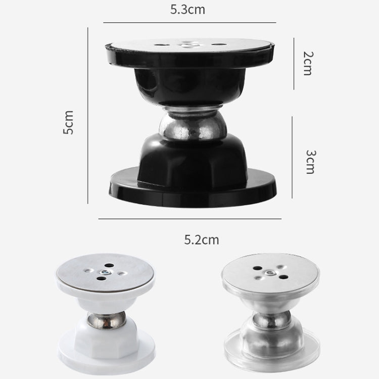 No Punching Silicone Household Strong Magnetic Silent Anti-collision Door Stopper, Transparent, Black, White