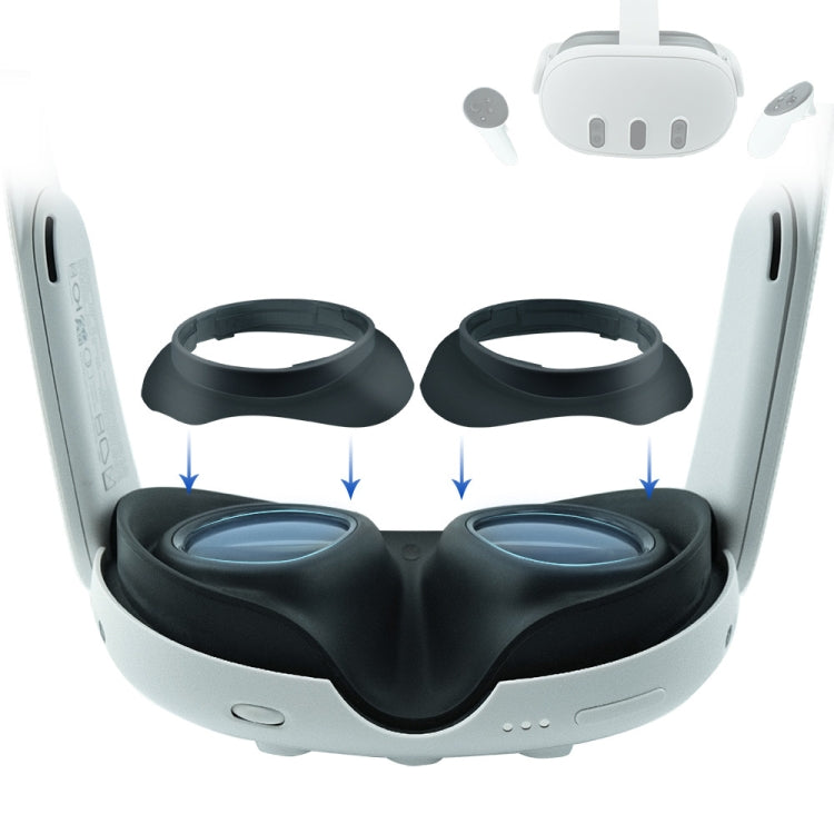 إطار واقي عدسة لنظارات VR Meta Quest 3 لمنع خدش عدسات النظارات