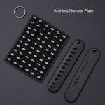 For Mazda Car Key Mover Multifunctional Keychain Anti-lost Number Plate, A, B, C, D, E