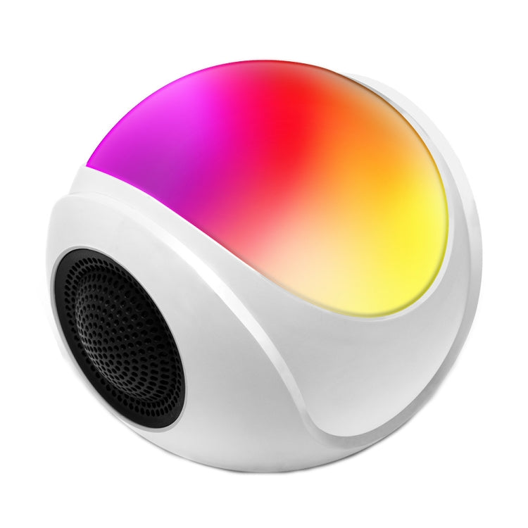 مكبر صوت بلوتوث صغير SY-688 TWS مع إضاءة RGB ملونة، SY-688 أبيض