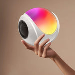 مكبر صوت بلوتوث صغير SY-688 TWS مع إضاءة RGB ملونة، SY-688 أبيض