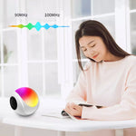 مكبر صوت بلوتوث صغير SY-688 TWS مع إضاءة RGB ملونة، SY-688 أبيض