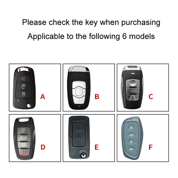 For Great Wall Haval Car Key Cover Multifunctional Keychain Anti-Lost Number Plate, A, B, C, D, E, F