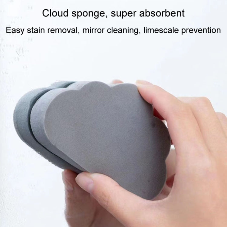 Clouds Type Absorbent Sponge Cleaner Bathroom Washbasin Limescale Preventive Cleaning Brush, Gray