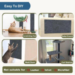 حصيرة خدش للقطط ذاتية اللصق قابلة للتقليم، خدش تسلق للقطط DIY، 30 × 100 سم، 40 × 100 سم، 60 × 100 سم