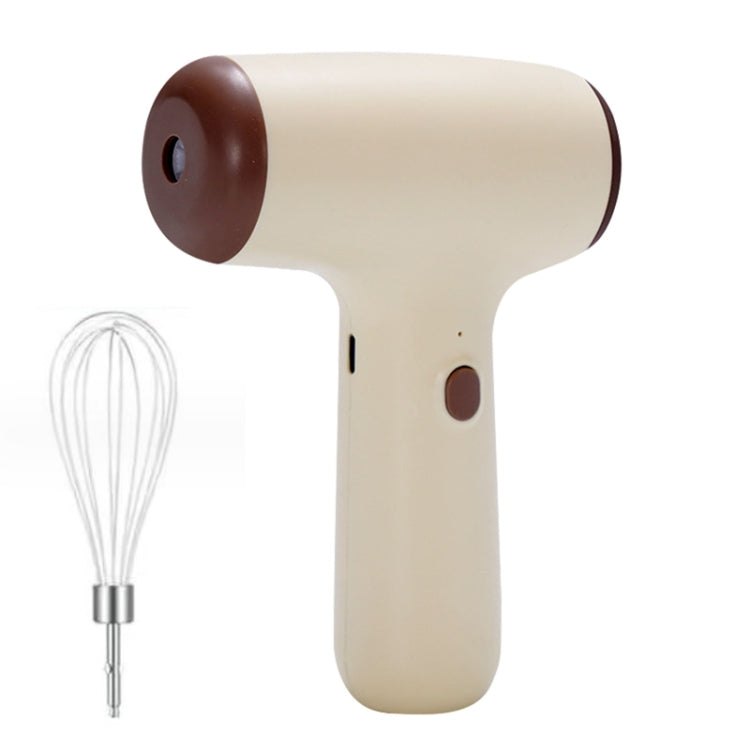 Wireless Mini Handheld Multi-Function Electric Stirring Mixer, Single Stick Khaki, Single Stick Beige, Double Stick Khaki, Double Stick Beige