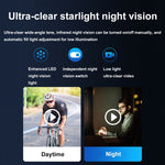 مسجل فيديو بكاميرا دوارة بدقة 1080P مع رؤية ليلية Mrobo D6 ومشبك خلفي، بدون ذاكرة، 16 جيجابايت، 32 جيجابايت، 64 جيجابايت، 128 جيجابايت