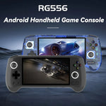 جهاز ألعاب محمول ANBERNIC RG556 بنظام أندرويد 13، شاشة AMOLED بحجم 5.48 بوصة، واي فاي، بلوتوث، مشغل ألعاب، 128GB+128GB، 128GB+256GB