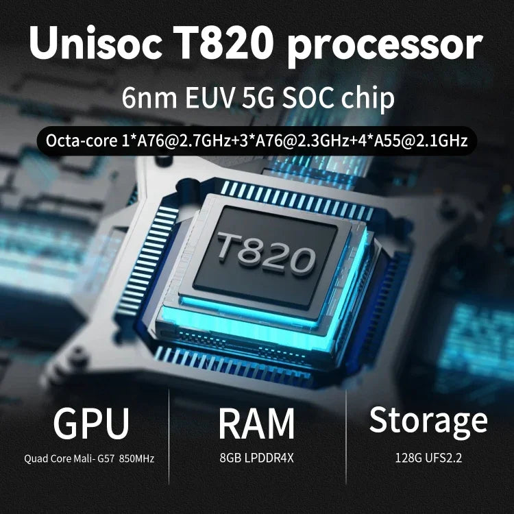 جهاز ألعاب محمول ANBERNIC RG556 بنظام أندرويد 13، شاشة AMOLED بحجم 5.48 بوصة، واي فاي، بلوتوث، مشغل ألعاب، 128GB+128GB، 128GB+256GB