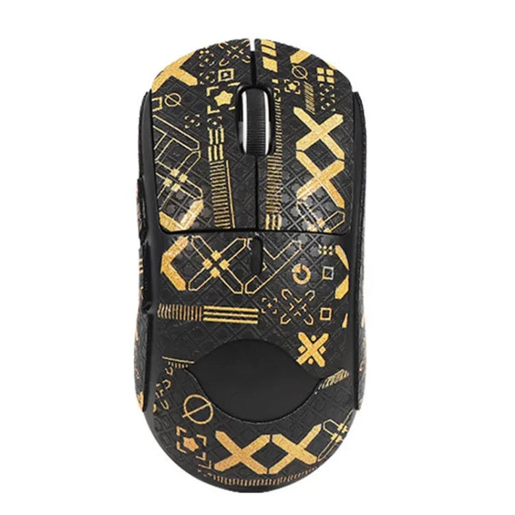 ملصقات مضادة للانزلاق وماصة للعرق لفأرة Logitech GPW الجيل الثاني، طباعة بيضاء نصف محيط، طباعة سوداء ذهبية نصف محيط، طباعة سوداء نصف محيط، طباعة سوداء كاملة المحيط، طباعة بيضاء كاملة المحيط، طباعة سوداء ذهبية كاملة المحيط
