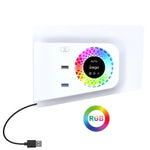 مروحة تبريد مع غطاء وجه لجهاز PS5 Slim ipega PG-P5S019 مع مركز USB وأضواء RGB، ipega PG-P5S019