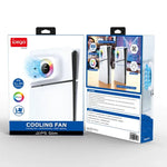 مروحة تبريد مع غطاء وجه لجهاز PS5 Slim ipega PG-P5S019 مع مركز USB وأضواء RGB، ipega PG-P5S019