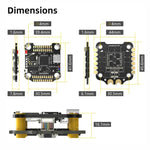 بارومتر لبطاريات ليثيوم بوليمر 3-6S لطائرة RC، وحدة تحكم سرعة SpeedyBee BLS 50A 4 في 1 ESC