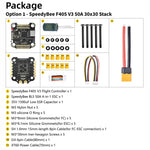 بارومتر لبطاريات ليثيوم بوليمر 3-6S لطائرة RC، وحدة تحكم سرعة SpeedyBee BLS 50A 4 في 1 ESC
