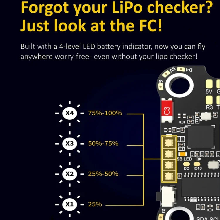 بارومتر لبطاريات ليثيوم بوليمر 3-6S لطائرة RC، وحدة تحكم سرعة SpeedyBee BLS 50A 4 في 1 ESC