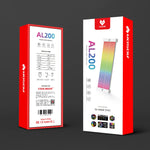 كابل AOSOR Al200 Neon للوحة الأم وبطاقة الرسومات وتزيين خط طاقة مزود الطاقة، AL200