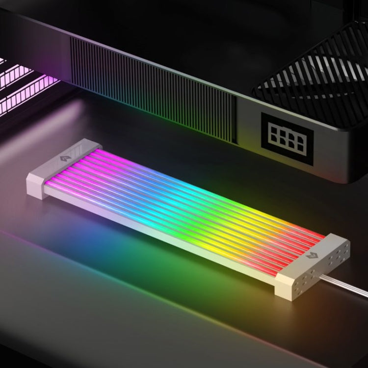 كابل AOSOR Al200 Neon للوحة الأم وبطاقة الرسومات وتزيين خط طاقة مزود الطاقة، AL200