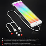 كابل AOSOR Al200 Neon للوحة الأم وبطاقة الرسومات وتزيين خط طاقة مزود الطاقة، AL200