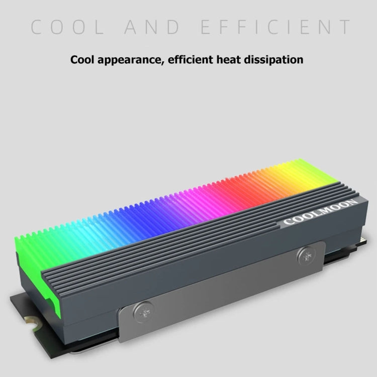 مبرد قرص الحالة الصلبة M.2 2280 من COOLMOON CM-M2A 5V ARGB، CM-M2A
