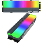 مبرد قرص الحالة الصلبة M.2 2280 من COOLMOON CM-M2A 5V ARGB، CM-M2A