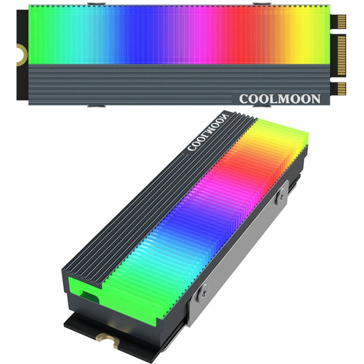 مبرد قرص الحالة الصلبة M.2 2280 من COOLMOON CM-M2A 5V ARGB، CM-M2A