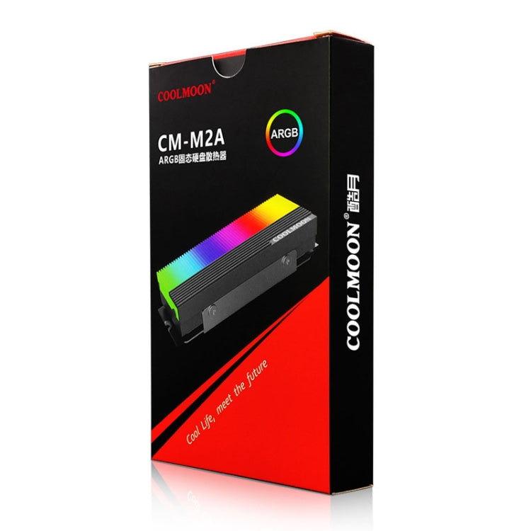 مبرد قرص الحالة الصلبة M.2 2280 من COOLMOON CM-M2A 5V ARGB، CM-M2A