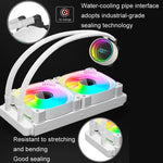 مبرد وحدة المعالجة المركزية بتبريد مائي مدمج مع عدسة رقمية ARGB من COOLMOON CM-YM-240T مع عرض درجة الحرارة، CM-YM-240T
