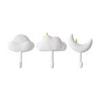 3pcs /Set Household Wall Hanging Hooks Dormitory Non-Marking Punch-Free Adhesive Hooks