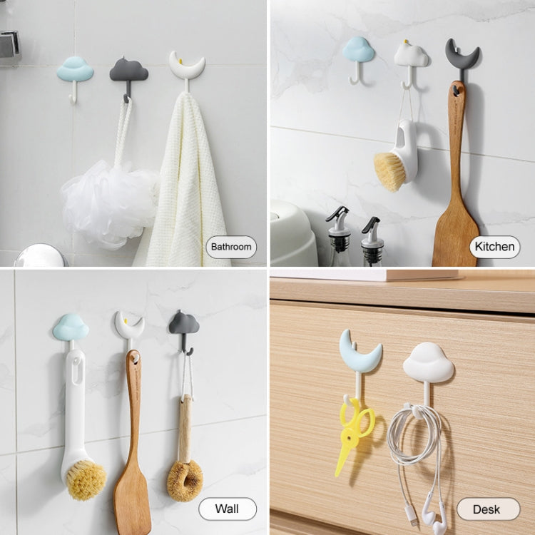 3pcs /Set Household Wall Hanging Hooks Dormitory Non-Marking Punch-Free Adhesive Hooks