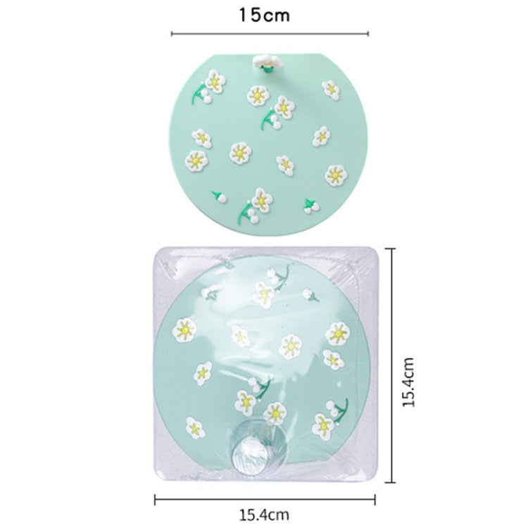 Kitchen Bathroom Anti Clogging Sink Floor Drain Cover Sewer Floor Drain Deodorizer, Plum Blossom, Tulip, Clover