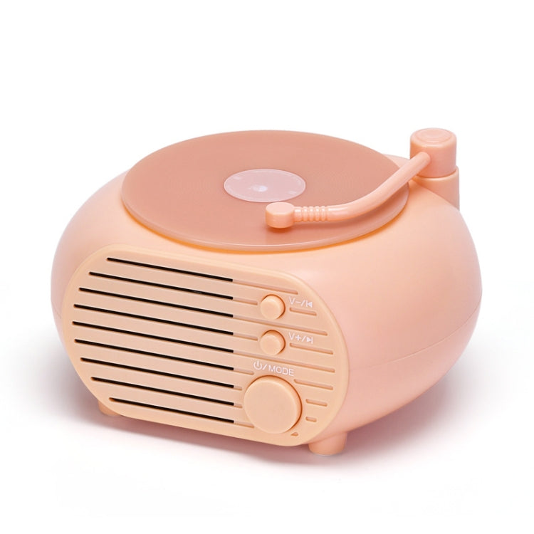 Retro Mini Record Player Wireless Bluetooth Speaker Multifunctional Card Desktop Speaker