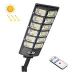 مصباح حديقة شمسي مزدوج الصف بقوة إضاءة LED قوية، مصابيح شارع استشعار، E-SMARTER W789A-6، E-SMARTER W789B-6