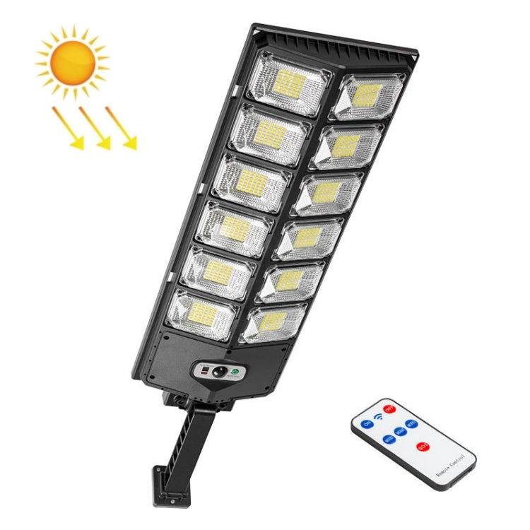 مصباح حديقة شمسي مزدوج الصف بقوة إضاءة LED قوية، مصابيح شارع استشعار، E-SMARTER W789A-6، E-SMARTER W789B-6