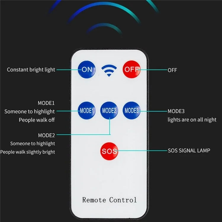 مصباح حديقة شمسي مزدوج الصف بقوة إضاءة LED قوية، مصابيح شارع استشعار، E-SMARTER W789A-6، E-SMARTER W789B-6