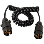 European 7 Pin 12 Volt Car Trailer Connector With Wire, 1101