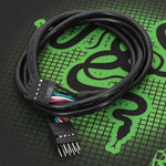 كابل تمديد USB2.0 بموصل 9 دبوس للوحة الأم، سلك مزدوج الحماية 26AWG، 20 سم، 30 سم، 50 سم، 60 سم