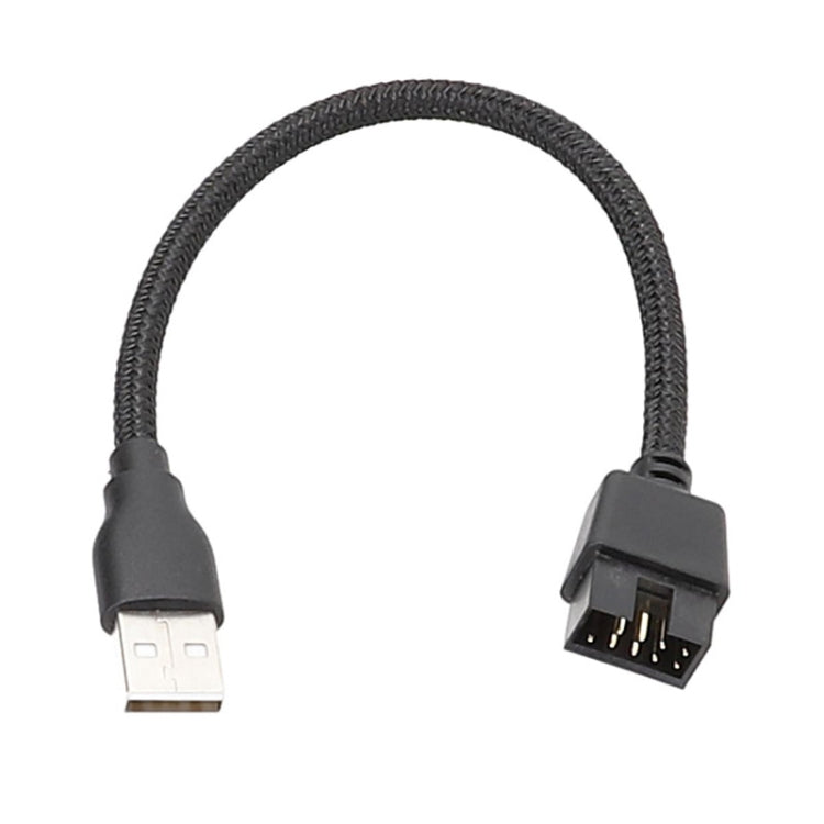 كابل محول USB-A ذكر إلى 9 دبوس مدمج في لوحة الأم مع بيانات RGB إلى منفذ خارجي U، USB-A ذكر إلى 9 دبوس